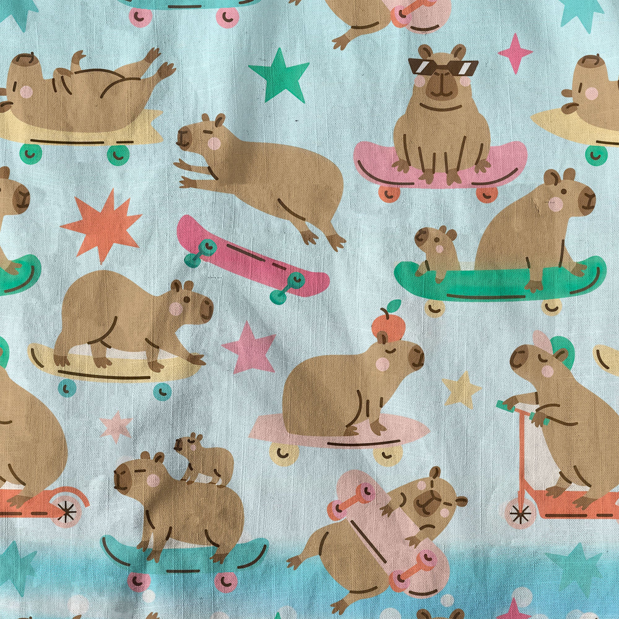 Tropical Capybara Hawaiian Shirt Aloha Funny Beach Capybara Shirt - The Palmix
