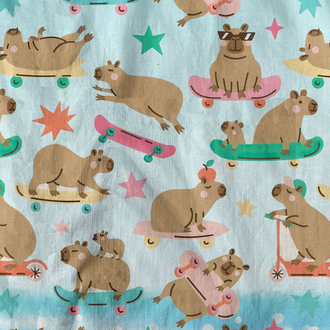 Tropical Capybara Hawaiian Shirt Aloha Funny Beach Capybara Shirt - The Palmix