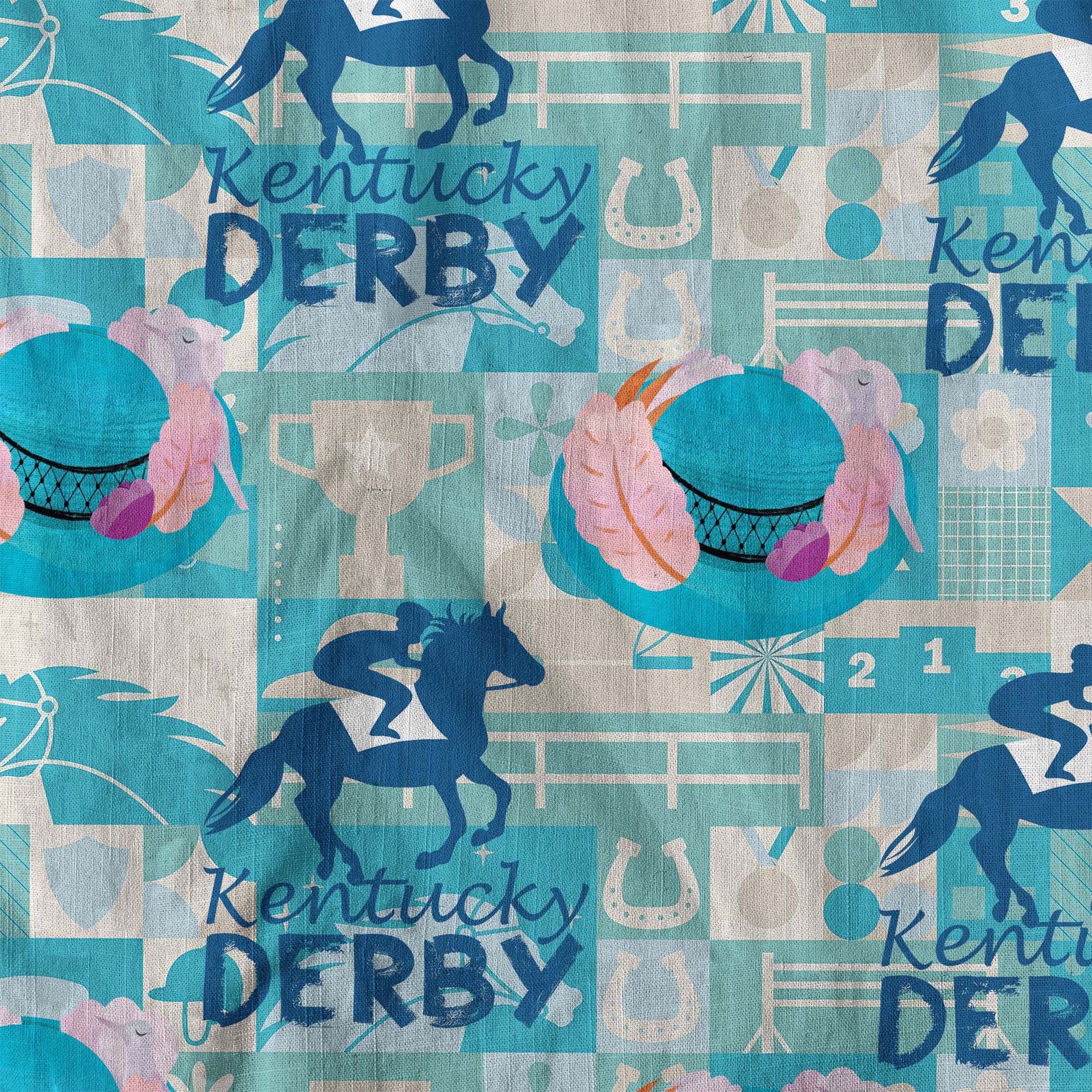 Derby Day Jockey Riding Jumping Horse Hawaiian Shirt Derby Hat Shirt - The Palmix