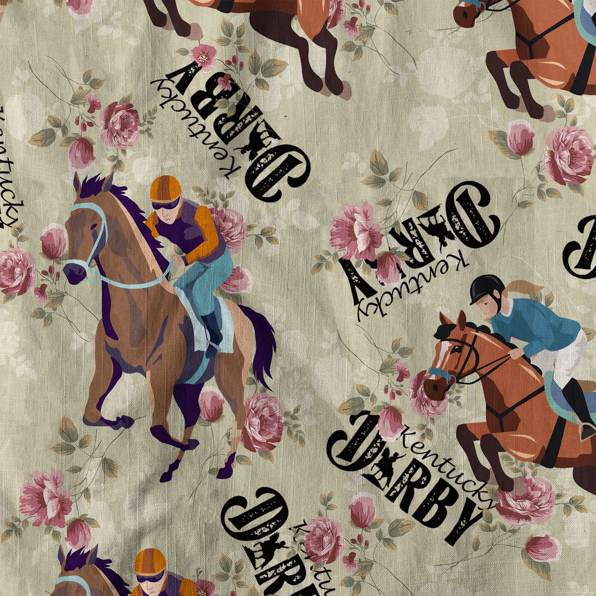 Derby Day Jockey Riding Jumping Horse Hawaiian Shirt Derby Hat Shirt - The Palmix