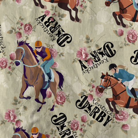 Derby Day Jockey Riding Jumping Horse Hawaiian Shirt Derby Hat Shirt - The Palmix