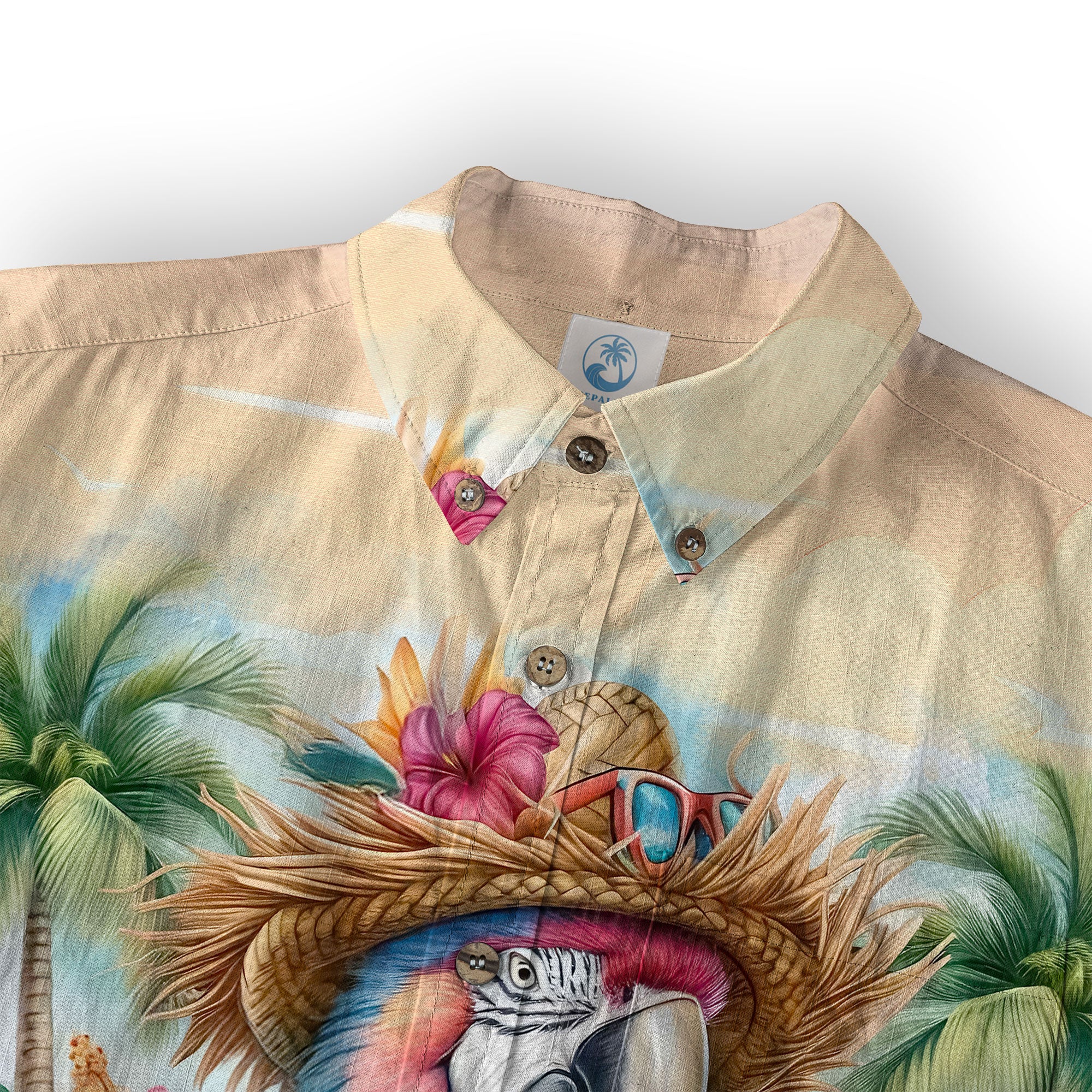 No Shoes No Shirt No Problem Funny Parrot Aloha Hawaiian Shirt, Tropical Aloha Hawaiian Shirt - The Palmix