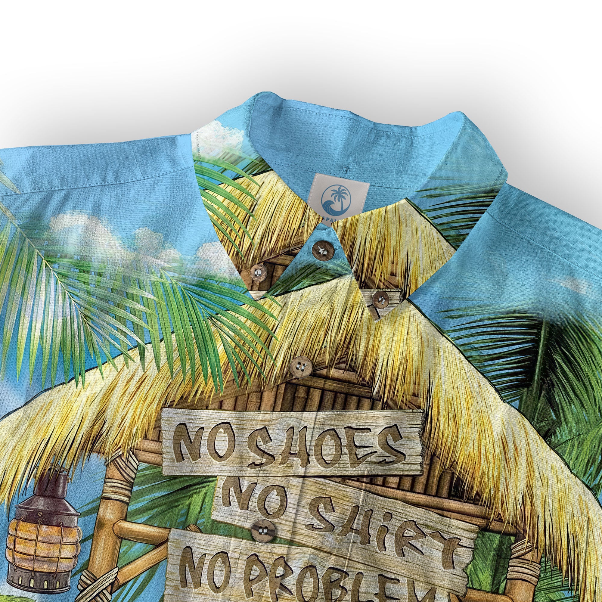 No Shoes No Shirt No Problem Parrot Aloha Hawaiian Shirt - The Palmix