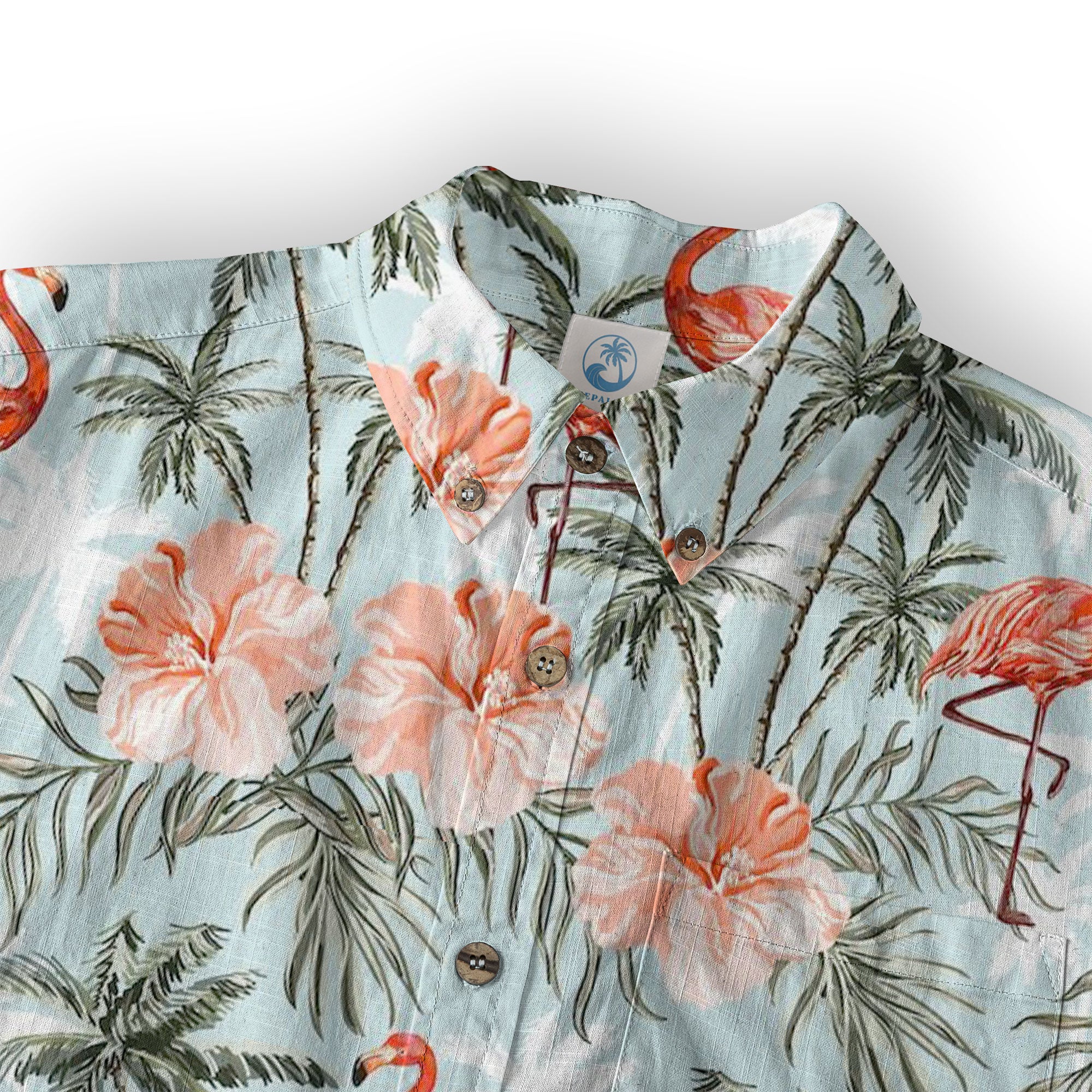 Flamingo Aloha Hawaii Shirt, Summer Beach Hawaii Shirt - The Palmix