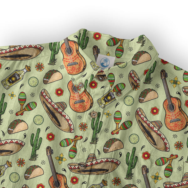 Mexican Fiesta Vintage Hawaiian Shirt, Cinco De Mayo Hawaiian Shirt - The Palmix
