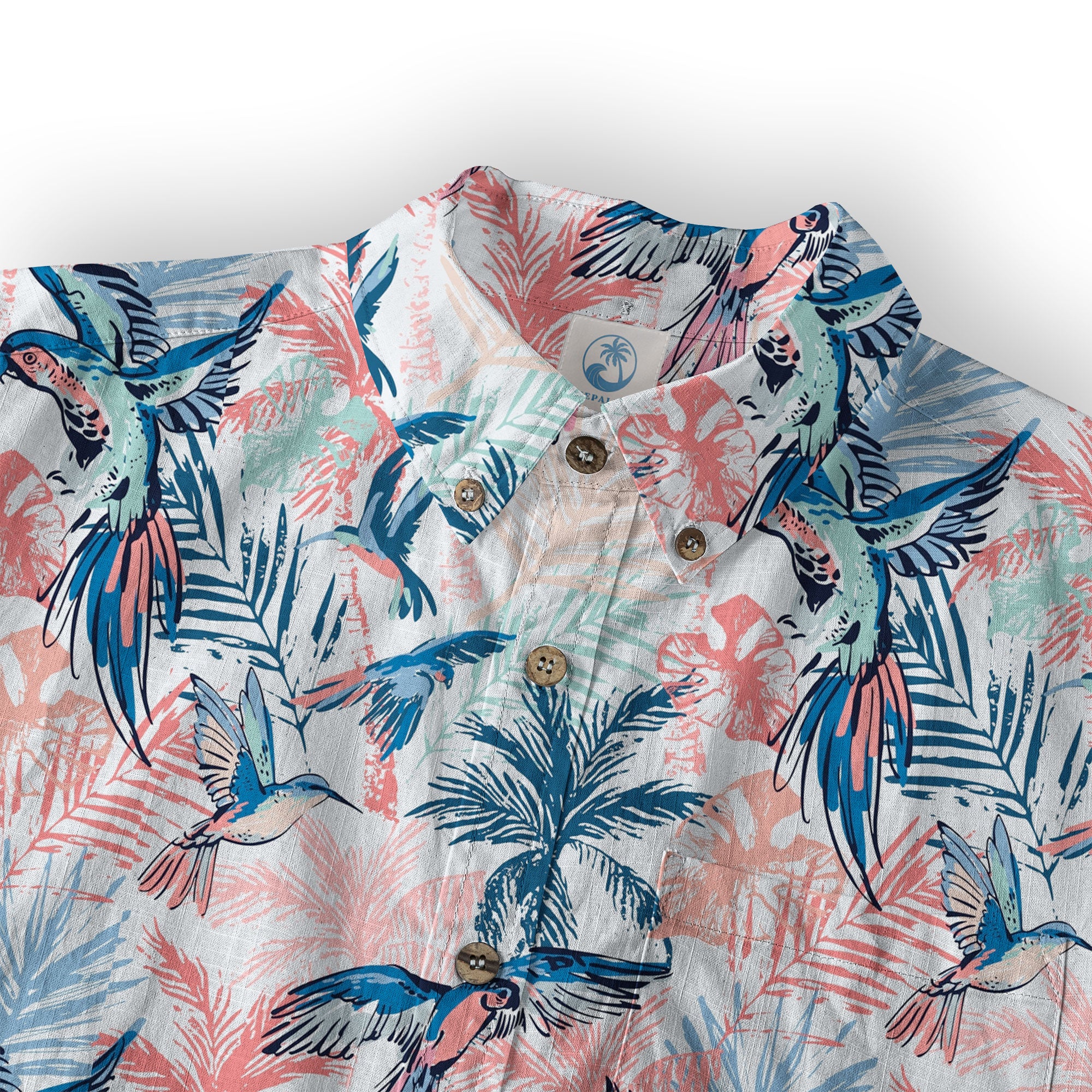 Flying Bird Aloha Flowers Hawaii Shirt, Hibiscus Hawaii Shirt - The Palmix