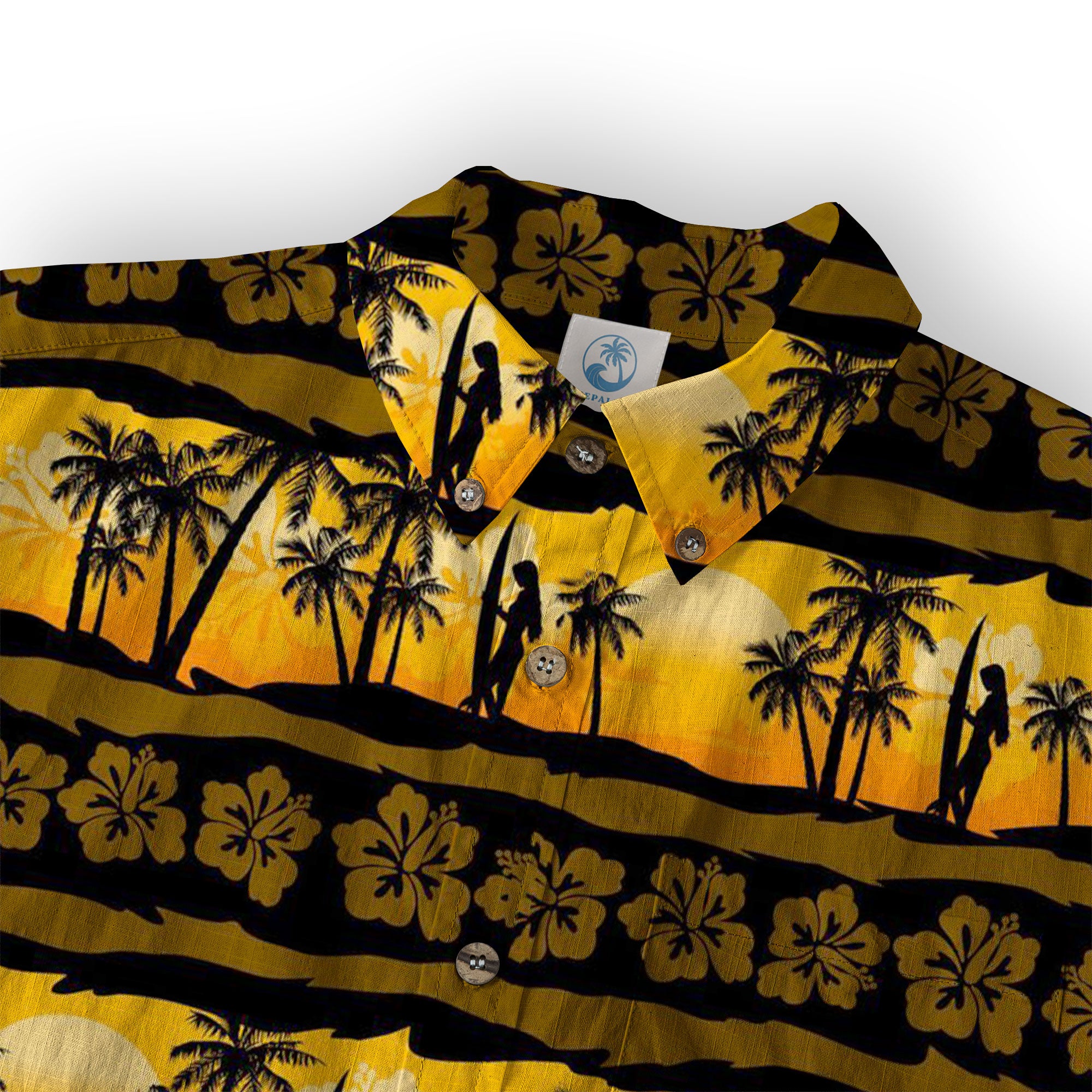 Vintage Sunset Hawaii Shirt for Men, Aloha Pattern Hawaii Shirt - The Palmix