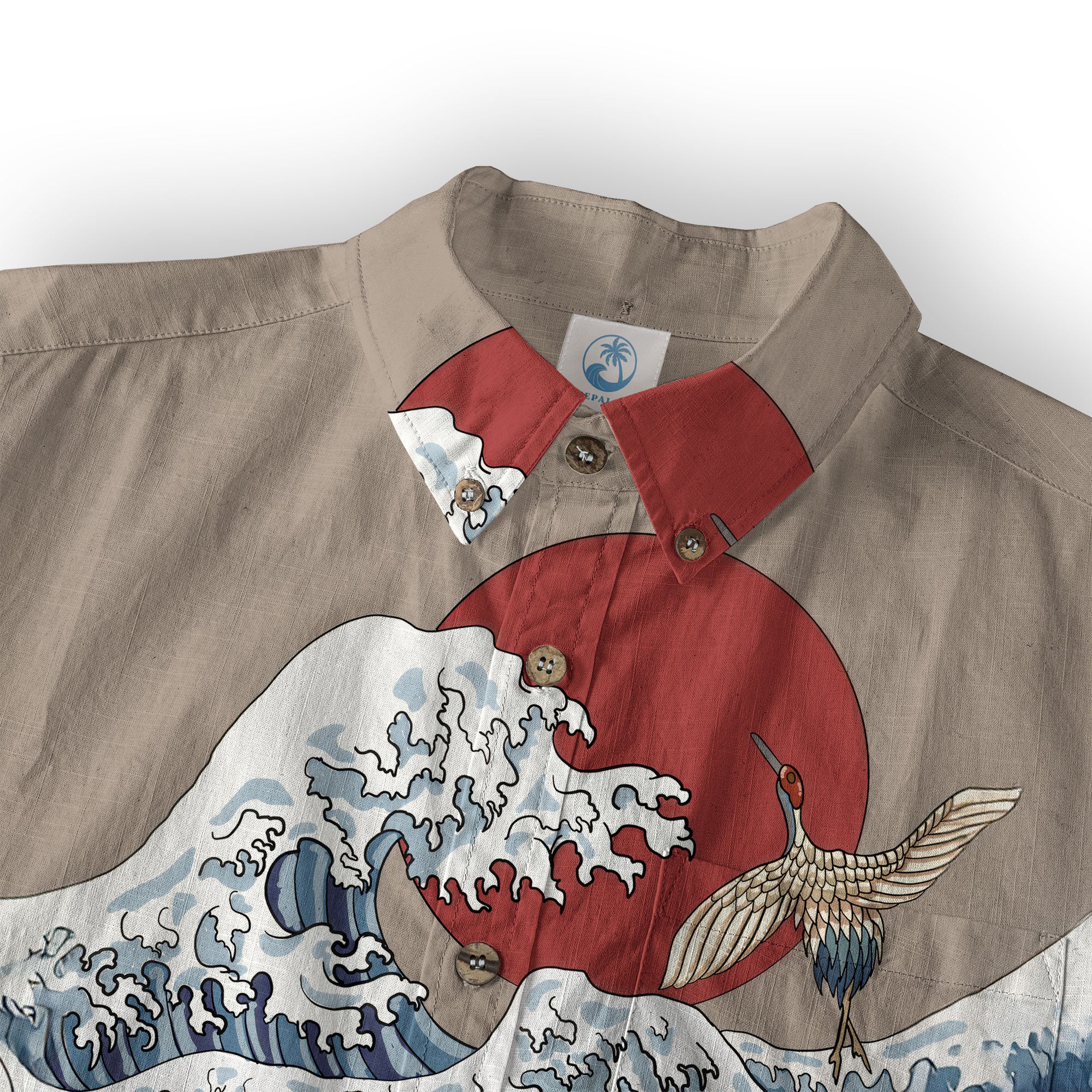 Animals Japanese Koifish Crane Hawaiian Shirt Beach Vacation Hawaiian - The Palmix