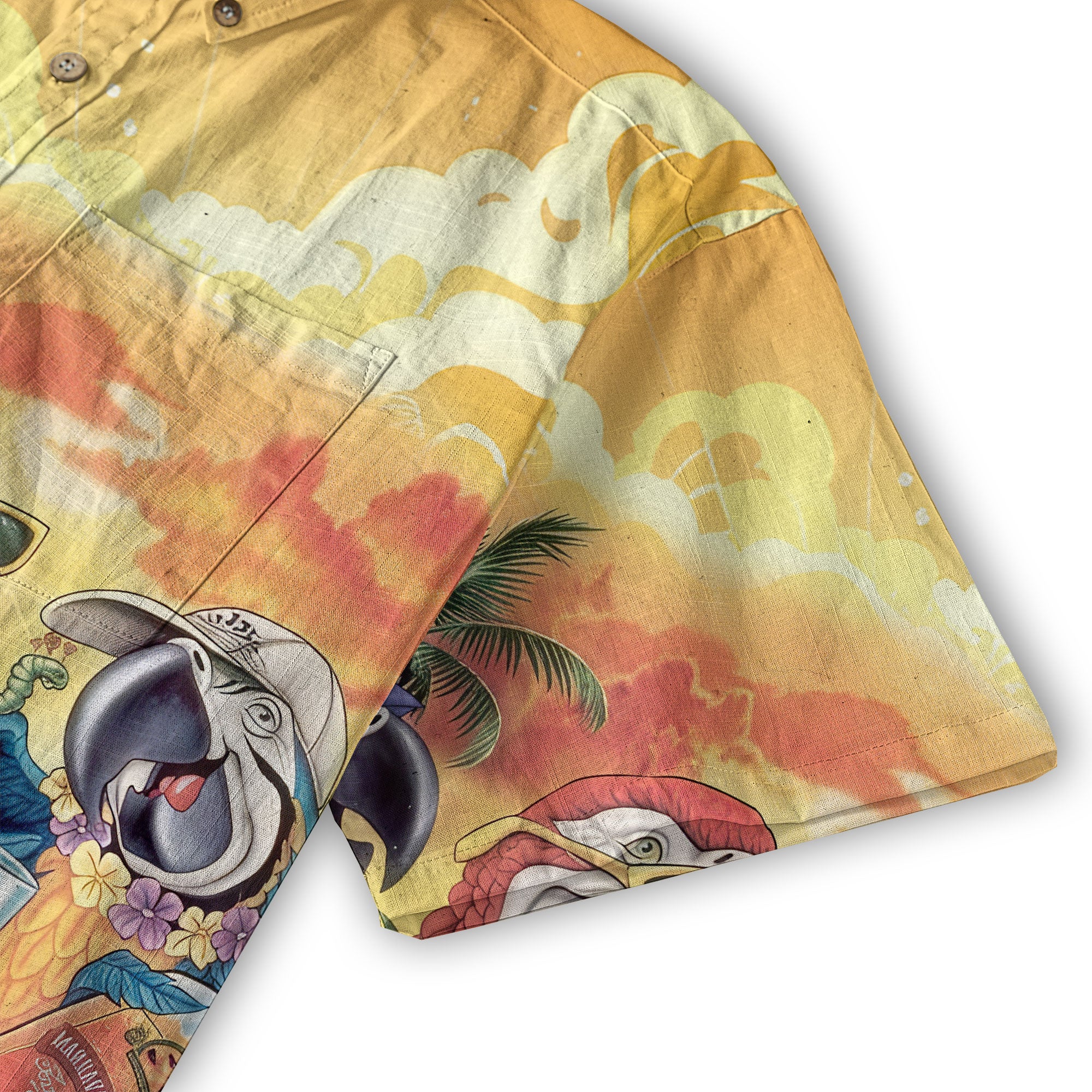 Parrot Aloha Hawaiian Shirt, Tropical Aloha Hawaiian Shirt - The Palmix