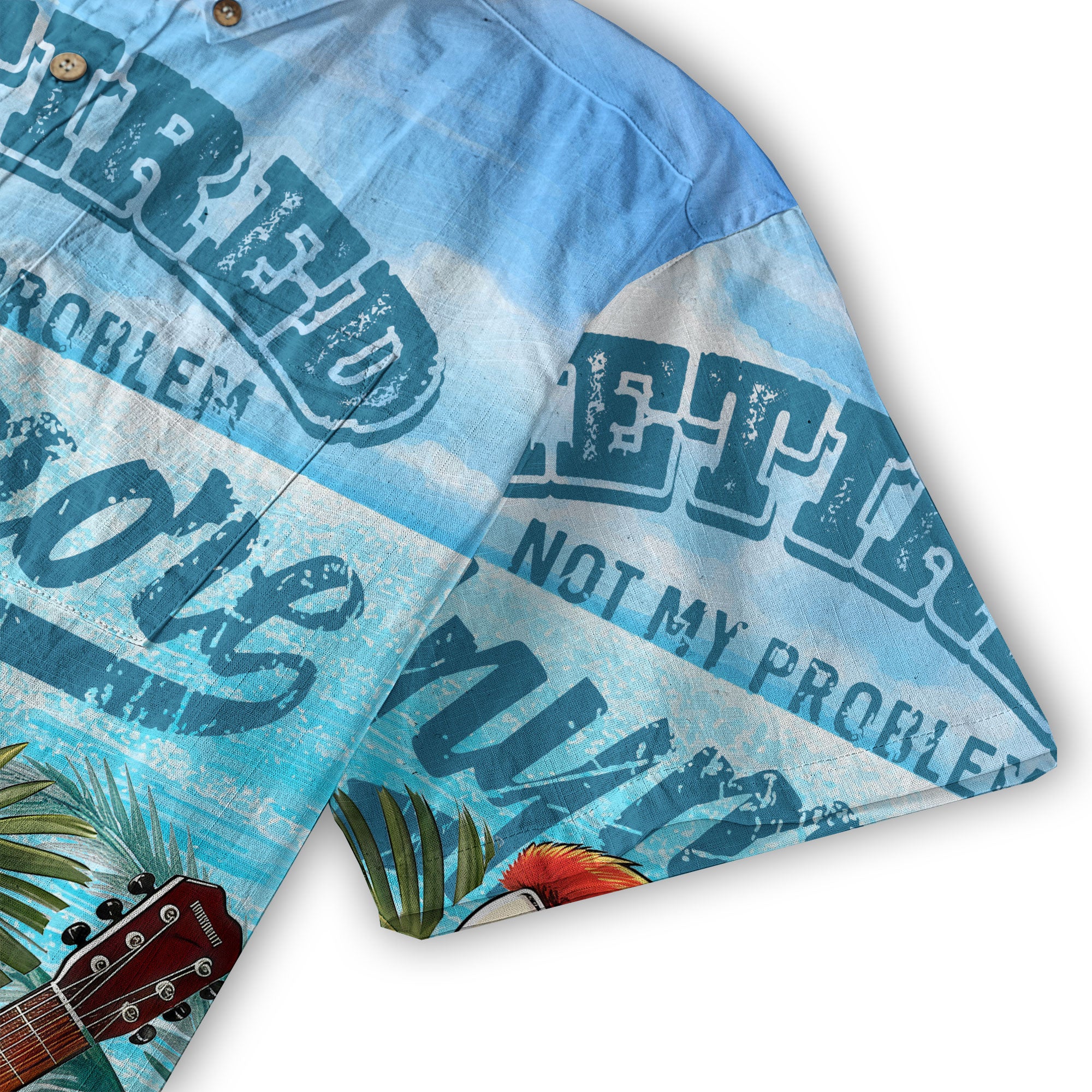 Parrots Retired Not My Problem Anymore Short Sleeve Hawaiian Shirt - The Palmix