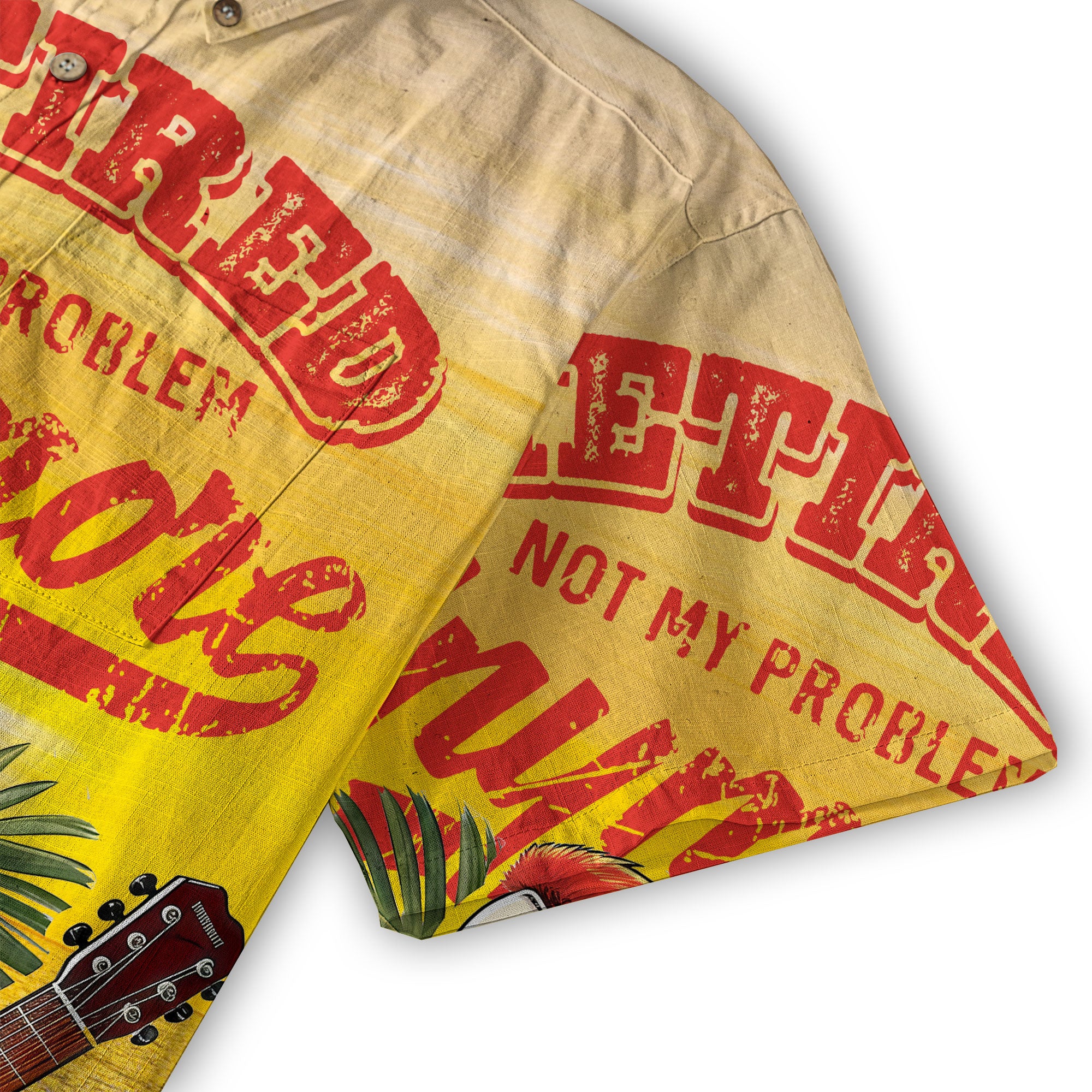Sunset Beach Parrots Party Shirts Retired Not My Problem Anymore Hawaiian Shirt - The Palmix