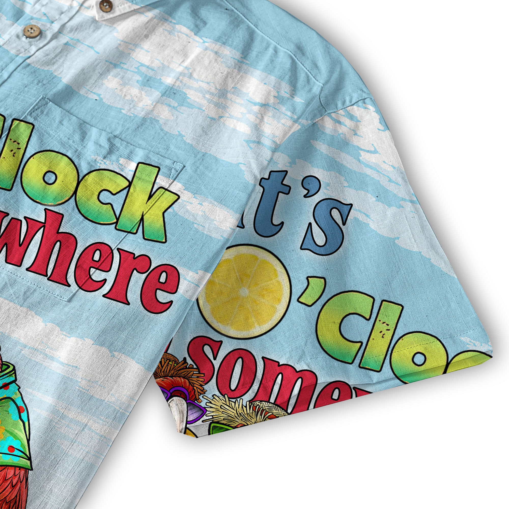 Parrot It’S 5 O’Clock Somewhere Hawaiian Shirt, Parrot Cocktail Hawaiian Shirt - The Palmix