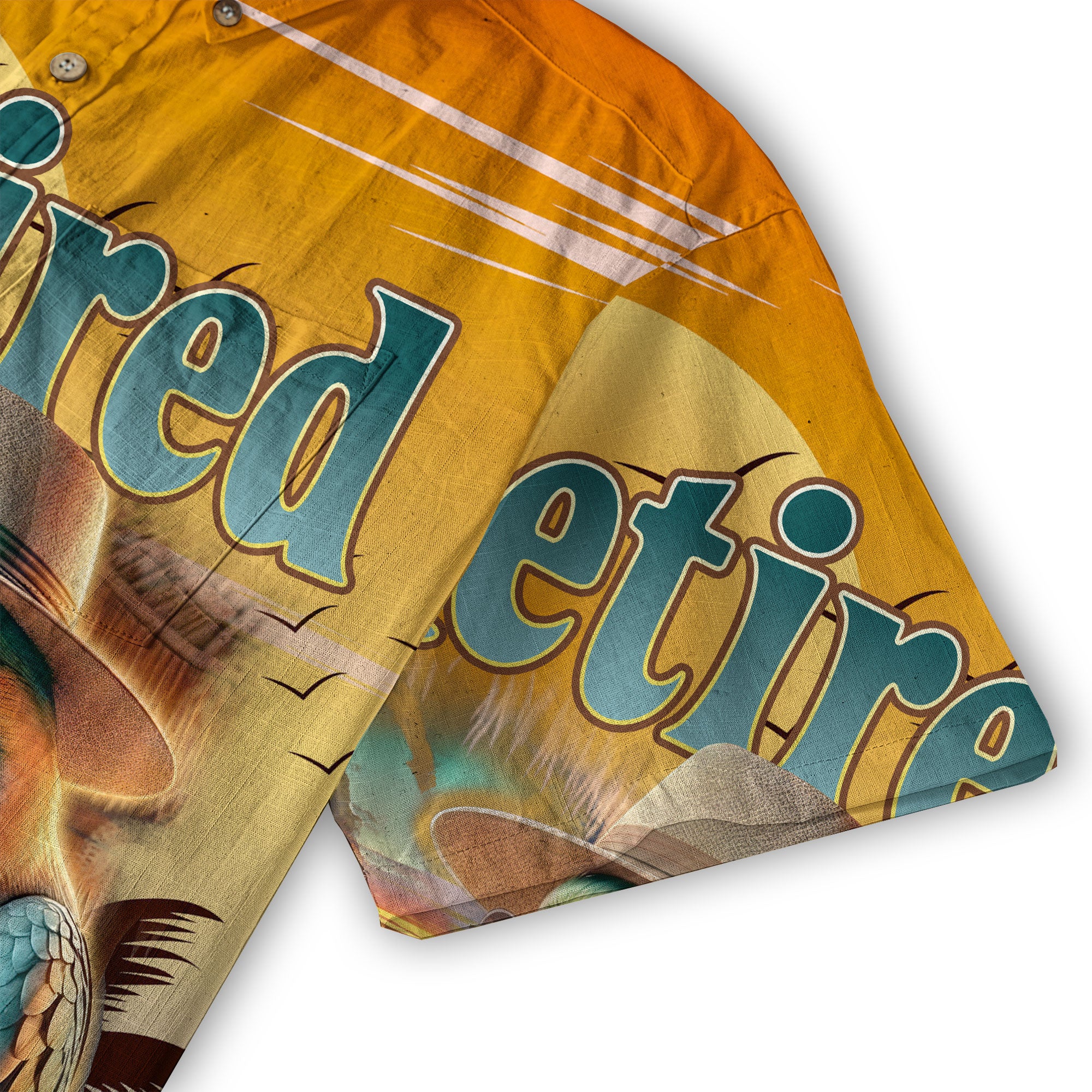 Retired But Not Expired Parrot Hawaiian Shirt, Sunset Parrot Aloha Hawaiian Shirt - The Palmix