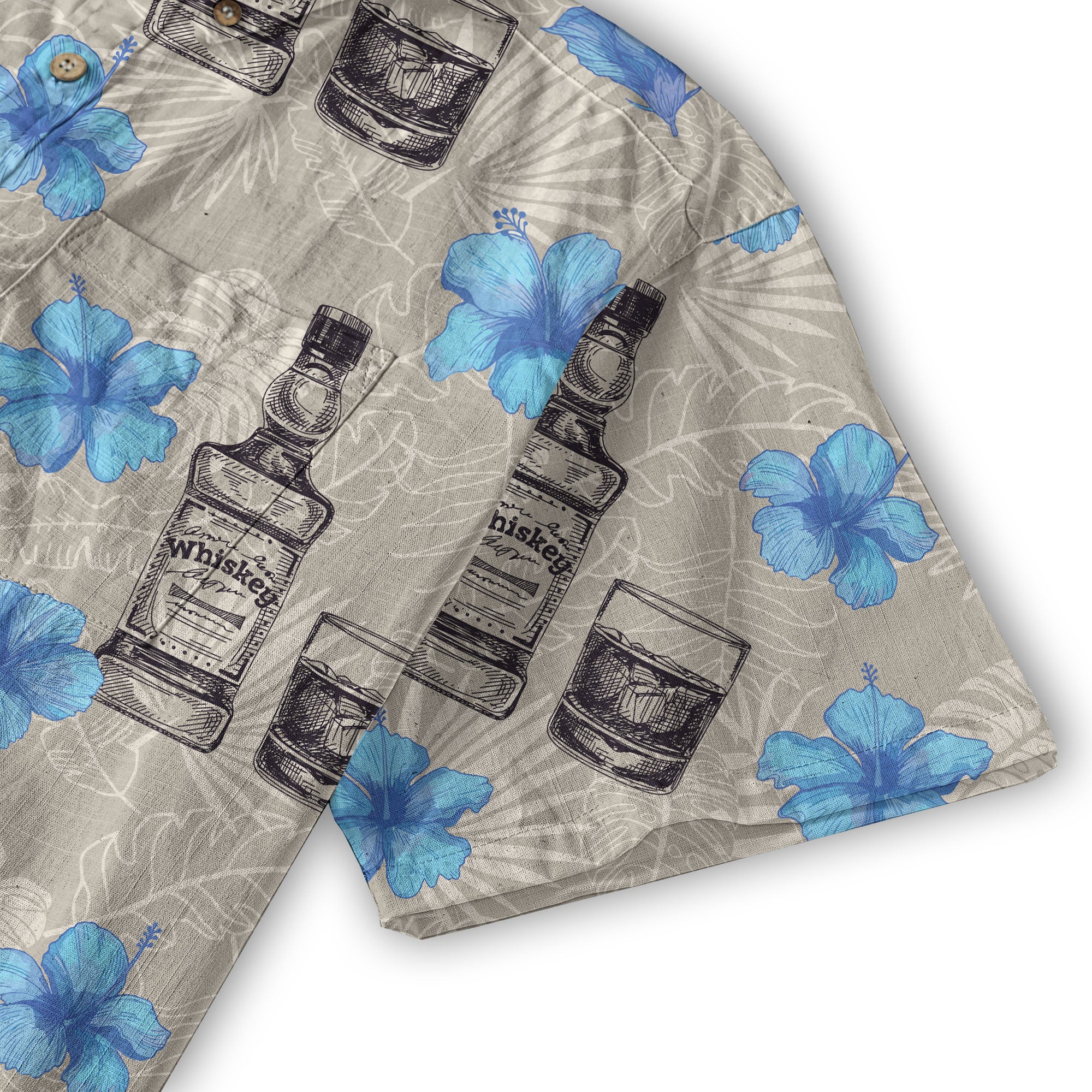 Whiskey Hawaiian Shirt, Whiskey Shirt Whisky Short-sleeve Hawaiian Shirt Cocktail Aloha Shirt - The Palmix