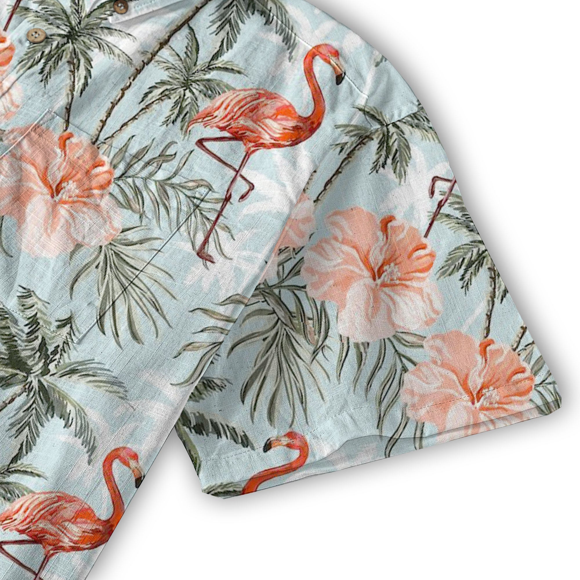Flamingo Aloha Hawaii Shirt, Summer Beach Hawaii Shirt - The Palmix
