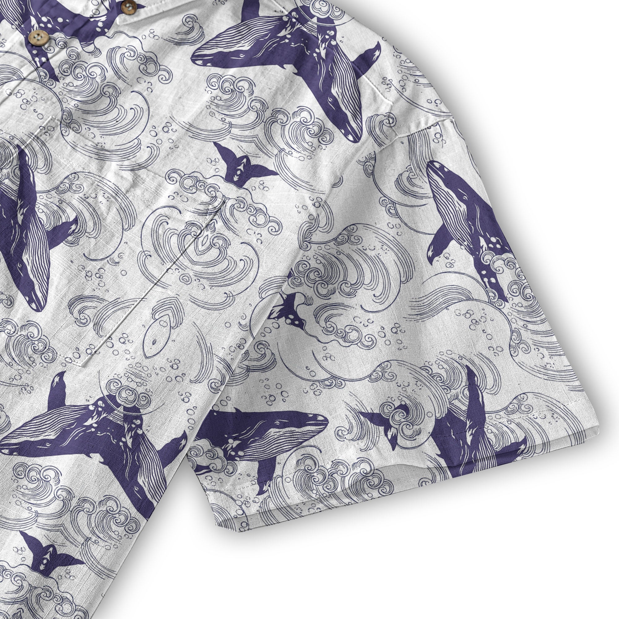 Whale Hawaiian Pattern, Ocean Animals Hawaii Shirt - The Palmix