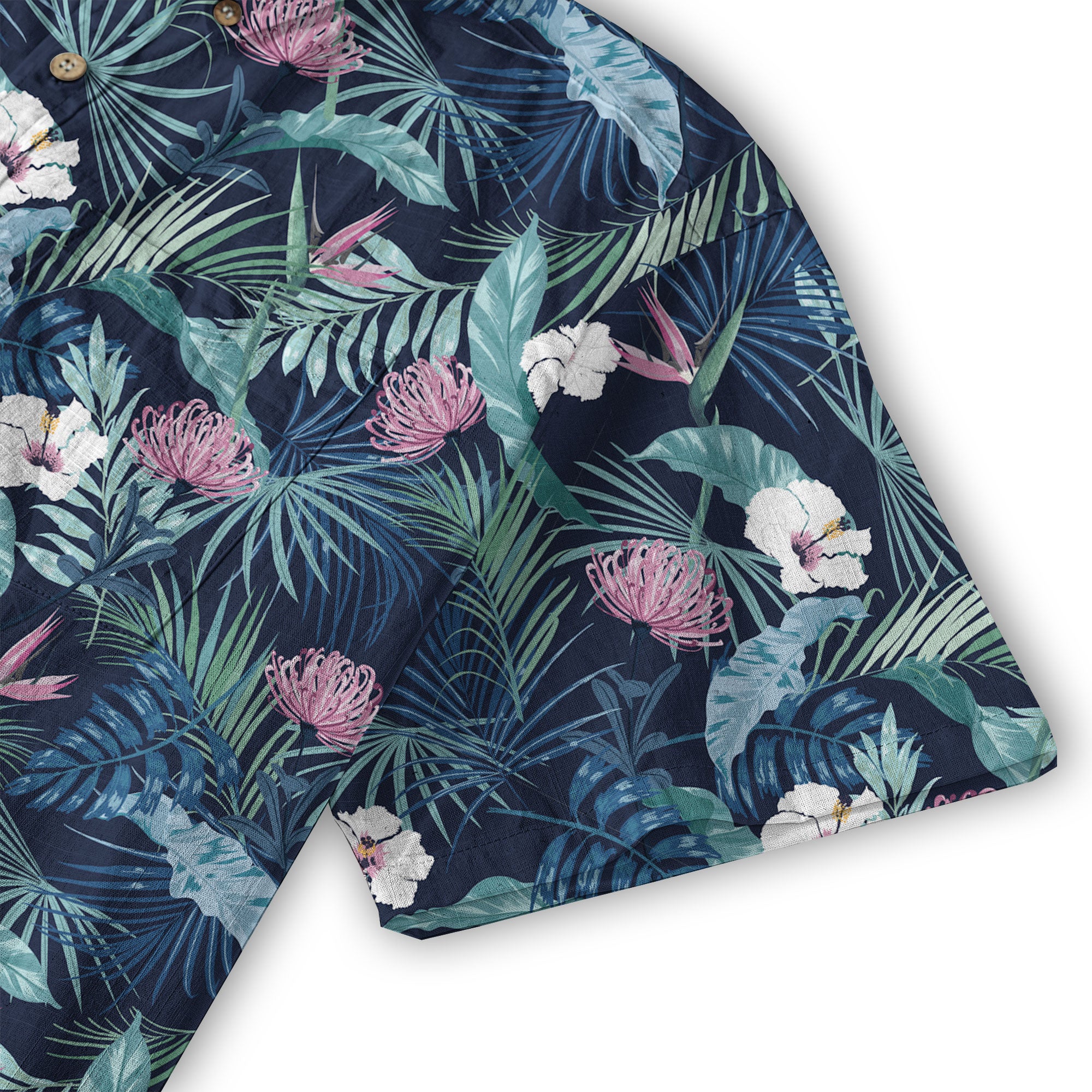 Vintage Dark Aloha Pattern Hawaii Shirt - The Palmix