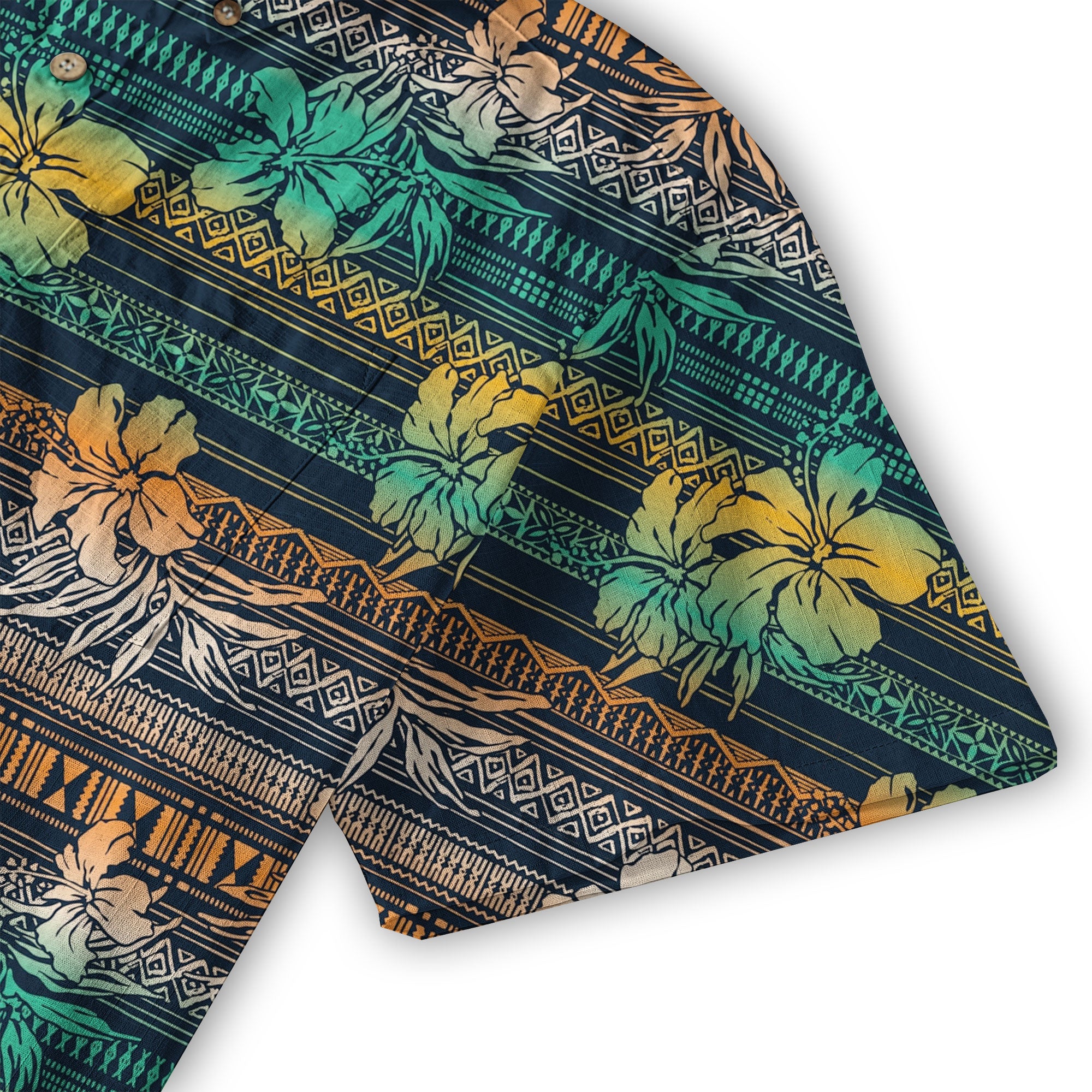 Vintage Hawaiian Style Pattern Hawaii Shirt, Hibiscus Hawaii Shirt - The Palmix