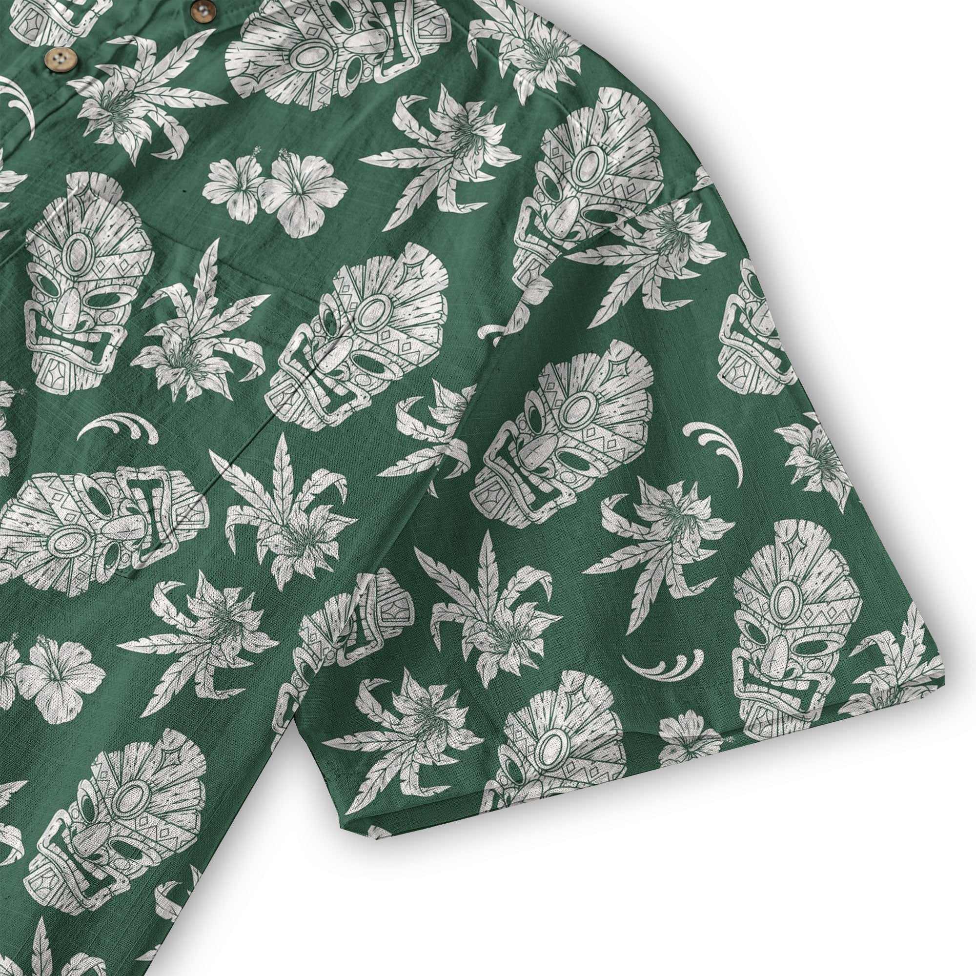 Tiki Mask Pattern Hawaii Shirt for Men - The Palmix