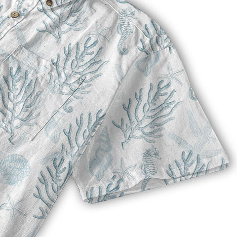 Sea Ocean Animals Women's Hawaiian Shirt, Ocean Animals Hawaiian Shirt - The Palmix