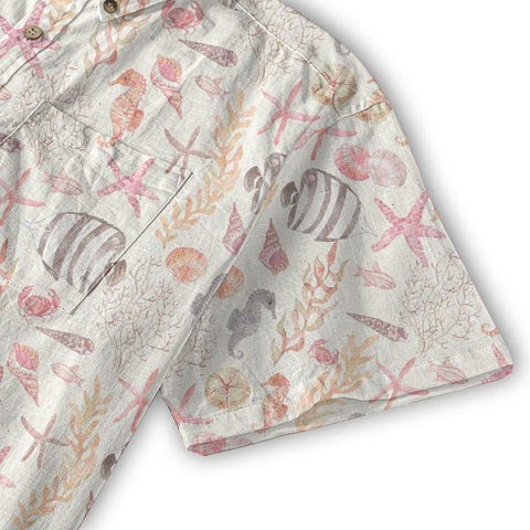 Sea Ocean Animals Women's Hawaiian Shirt, Ocean Animals Hawaiian Shirt - The Palmix