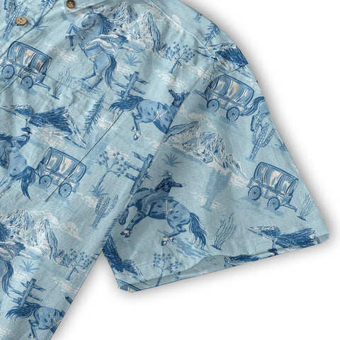 Horses Running Desert Western Hawaiian Shirt Desert Summer Beach Aloha Shirt - The Palmix
