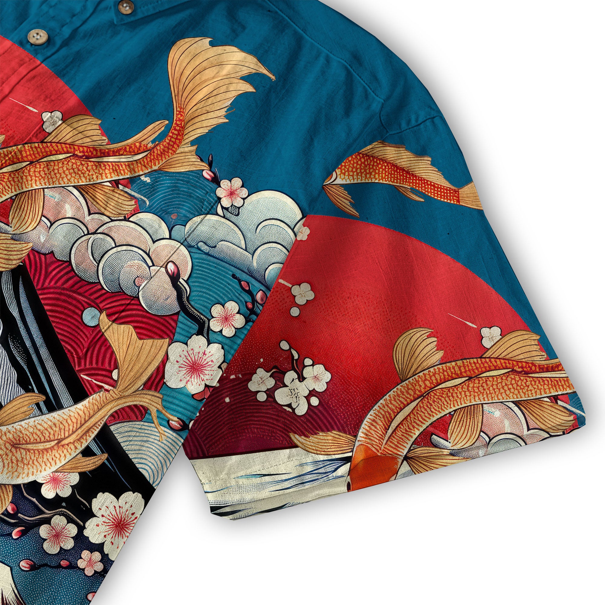 Animals Japanese Koifish Crane Hawaiian Shirt Beach Vacation Hawaiian - The Palmix