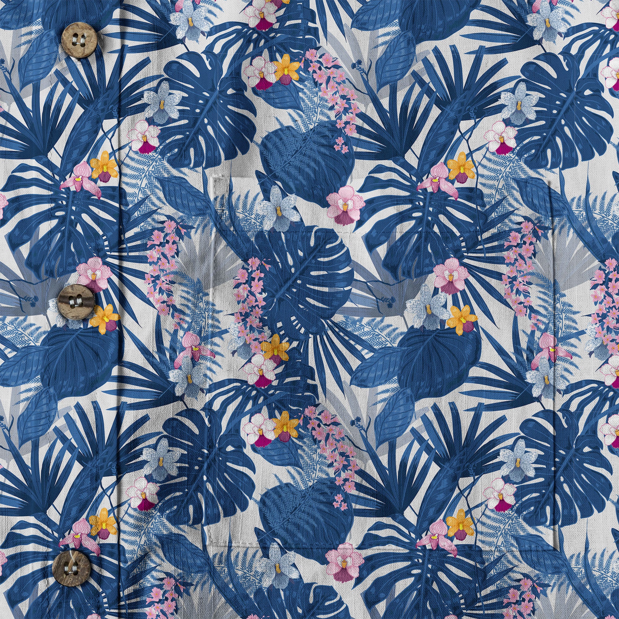 Tropical Floral Pattern Hawaii Shirt, Tranquil Blossom Hawaii Shirt - The Palmix