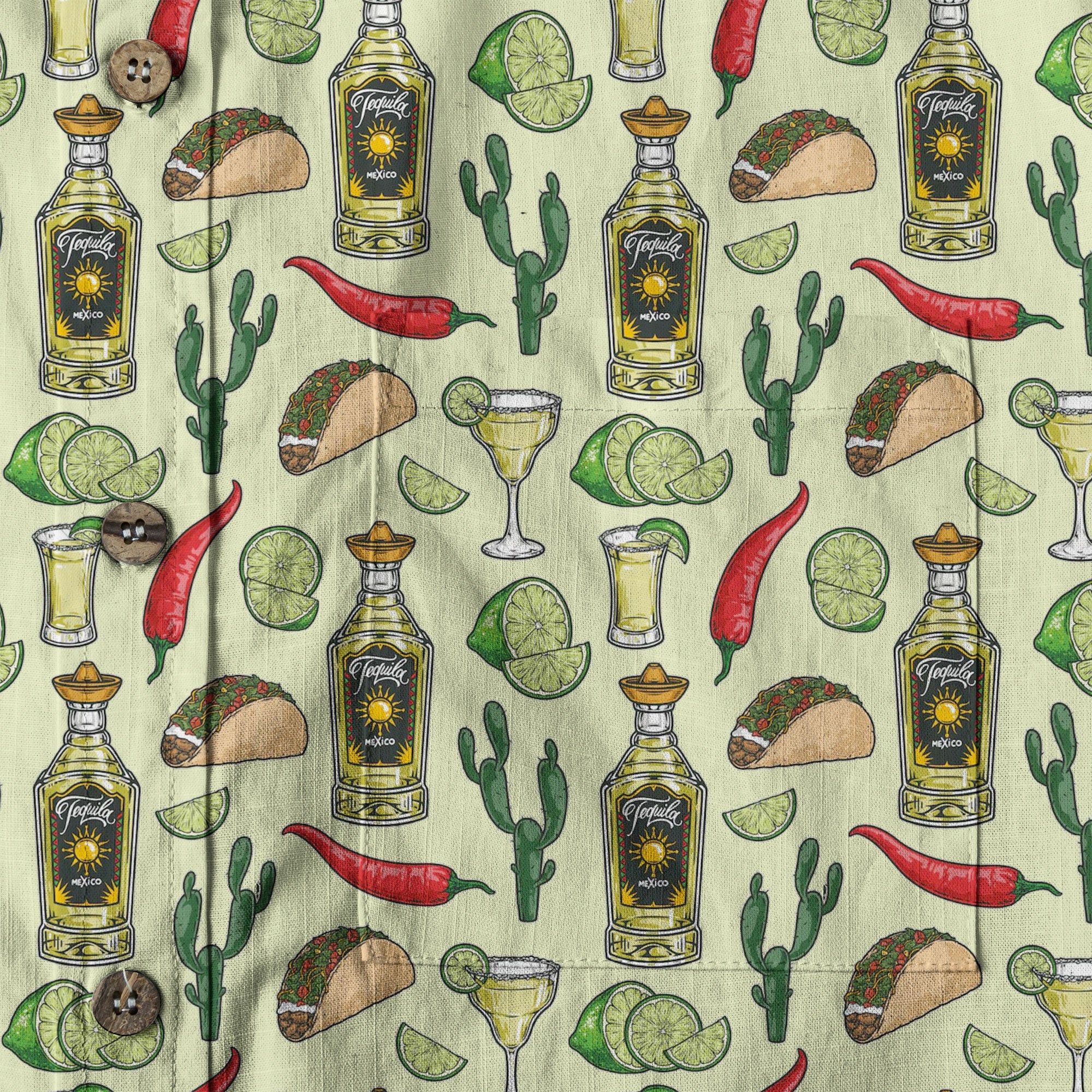 Tequila Cinco De Mayo Pattern Hawaii Shirt - The Palmix
