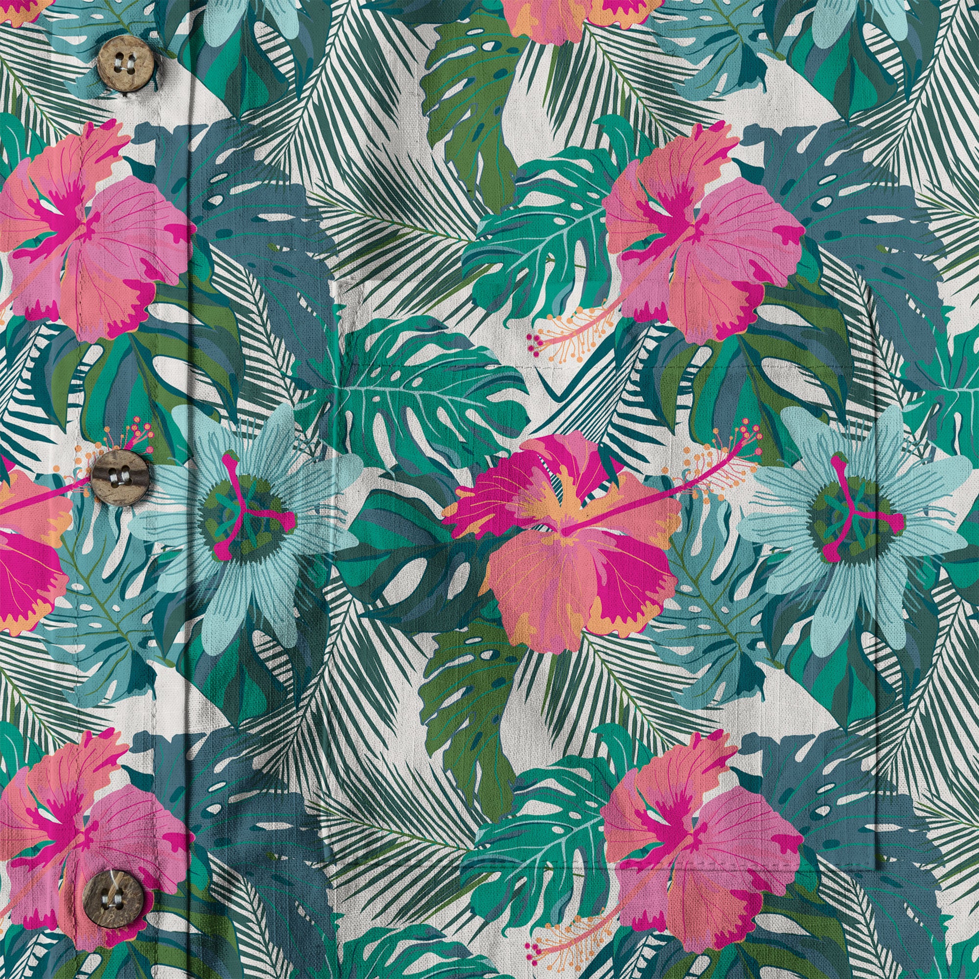 Flowers Hawaii Pattern Shirt, Aloha Hawaiian Shirt - The Palmix