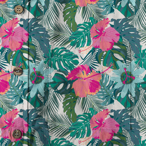 Flowers Hawaii Pattern Shirt, Aloha Hawaiian Shirt - The Palmix