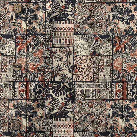 Retro Polynesian Flowers Hawaii Shirt, Aloha Pattern Hawaii Shirt - The Palmix