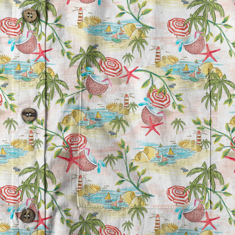 Summer Beach Flowers Hawaii Shirt, Aloha Pattern Hawaii Shirt - The Palmix
