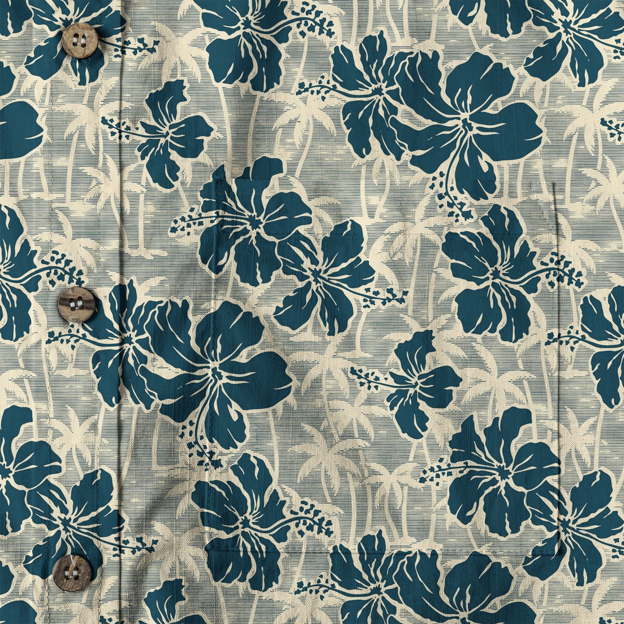 Hibiscus Flowers With Palm Tree Hawaii Shirt - The Palmix