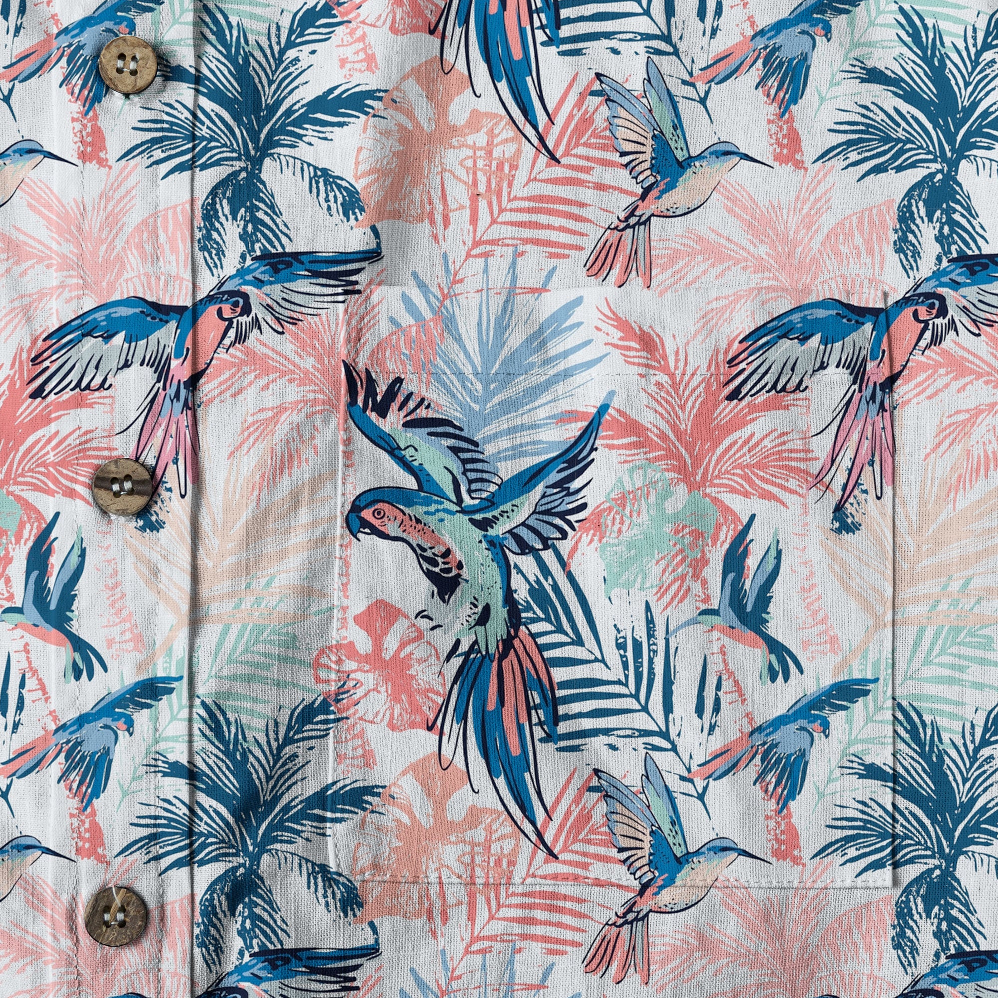 Flying Bird Aloha Flowers Hawaii Shirt, Hibiscus Hawaii Shirt - The Palmix