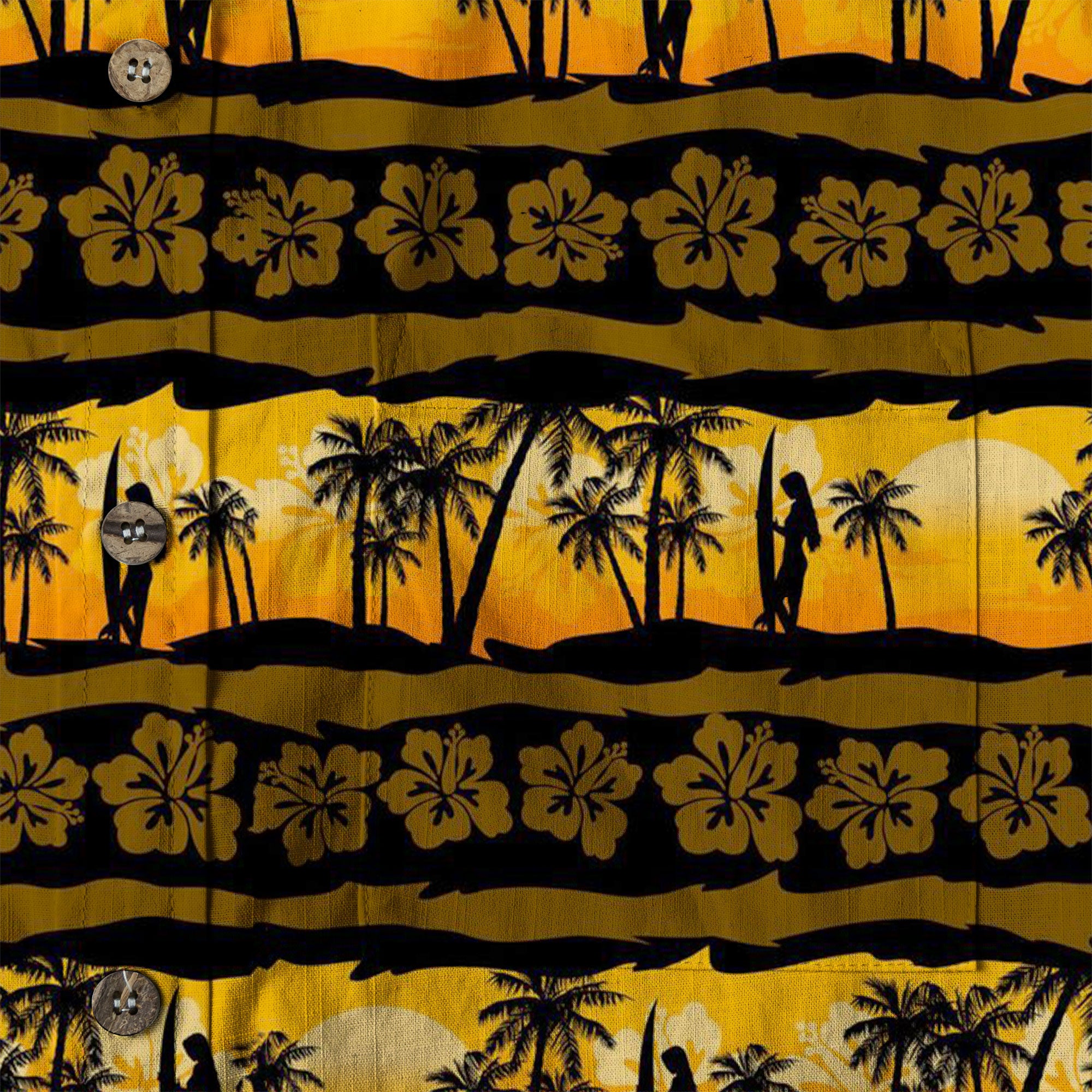 Vintage Sunset Hawaii Shirt for Men, Aloha Pattern Hawaii Shirt - The Palmix