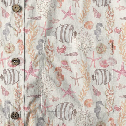 Sea Ocean Animals Women's Hawaiian Shirt, Ocean Animals Hawaiian Shirt - The Palmix