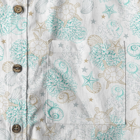 Sea Ocean Animals Women's Hawaiian Shirt, Ocean Animals Hawaiian Shirt - The Palmix