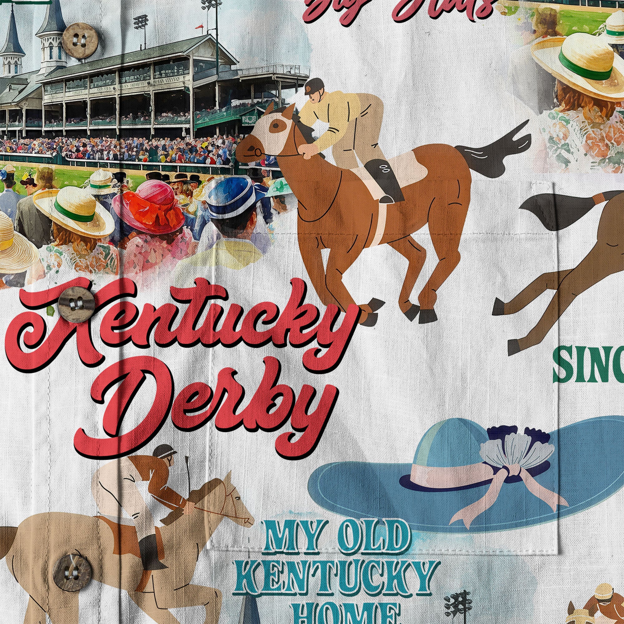 2025 Kentucky Derby Hawaiian Shirt KY Churchill Downs Derby Day Gifts - The Palmix