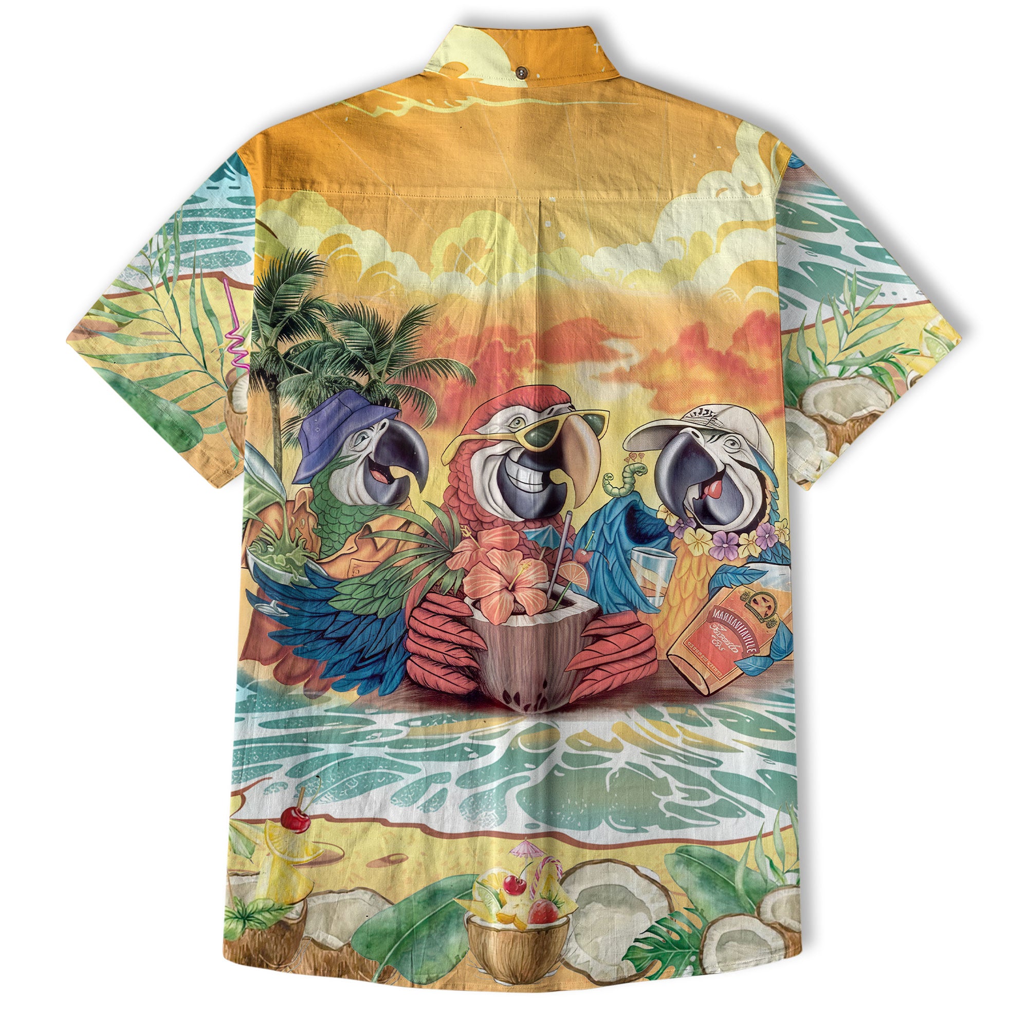Parrot Aloha Hawaiian Shirt, Tropical Aloha Hawaiian Shirt - The Palmix