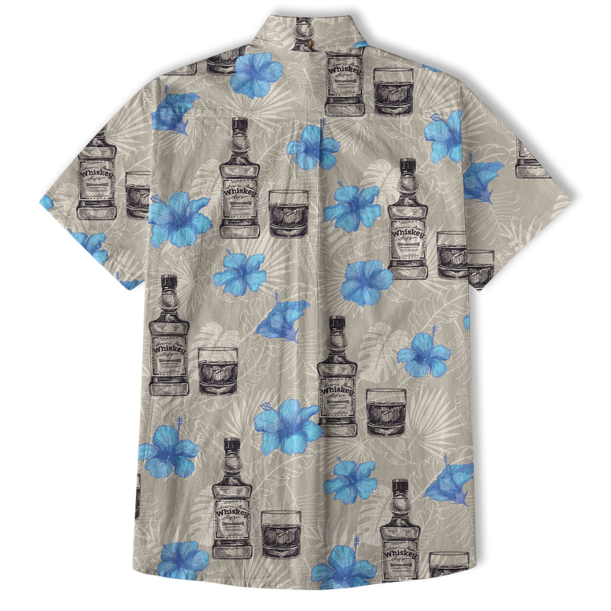 Whiskey Hawaiian Shirt, Whiskey Shirt Whisky Short-sleeve Hawaiian Shirt Cocktail Aloha Shirt - The Palmix