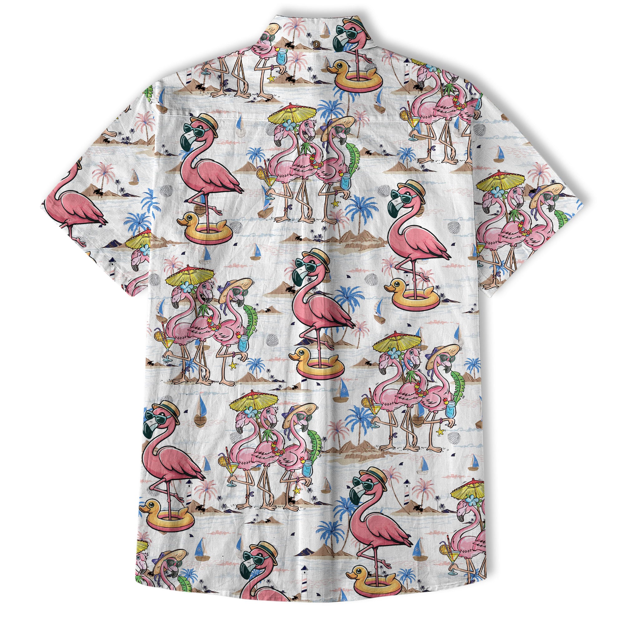 Flamingo Aloha Hawaii Shirt, Flamingo Summer Beach Hawaii Shirt - The Palmix