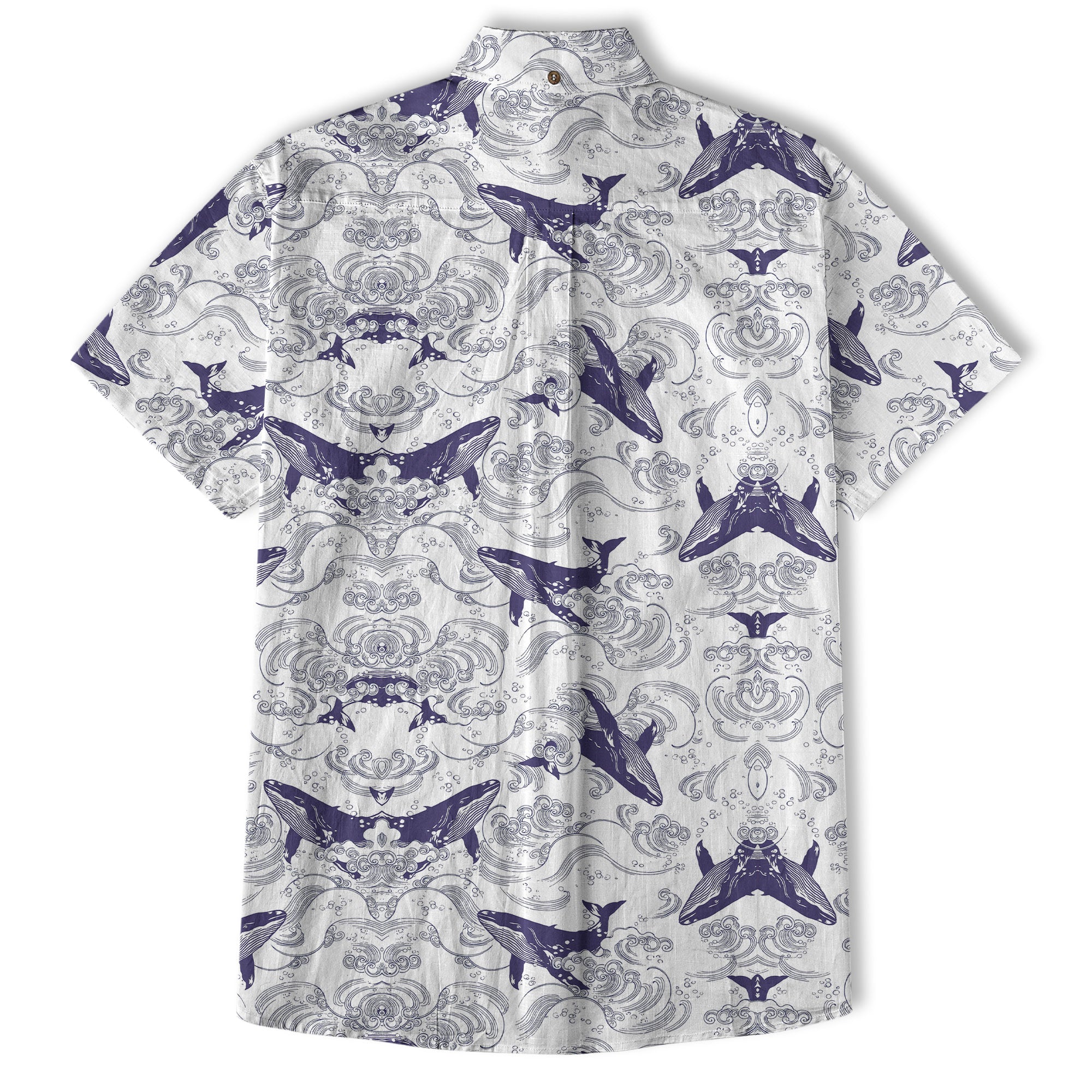 Whale Hawaiian Pattern, Ocean Animals Hawaii Shirt - The Palmix