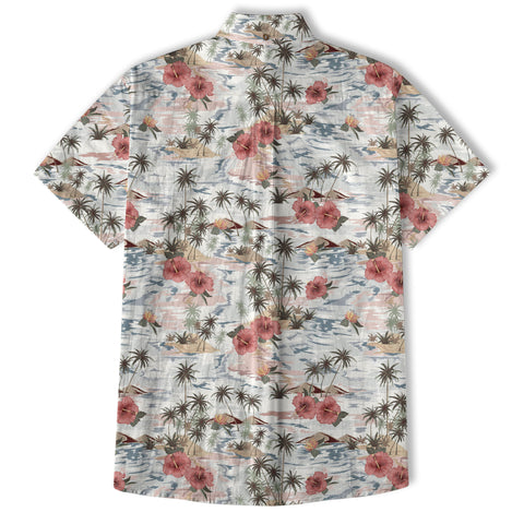 Vintage Beautiful Beach Aloha Pattern Hawaii Shirt - The Palmix