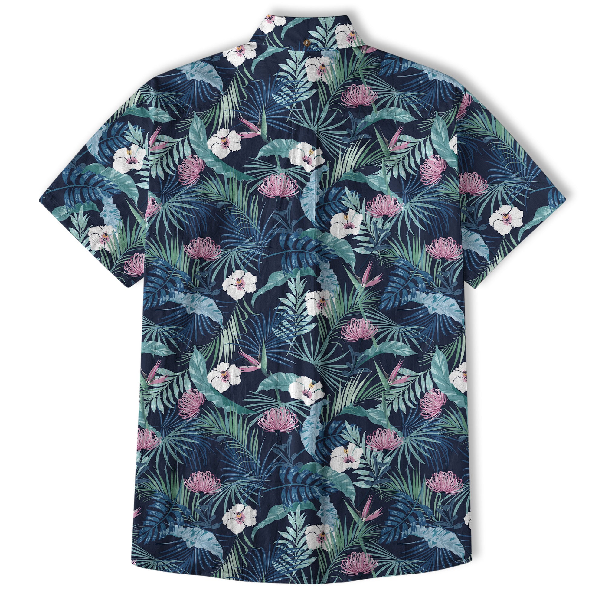 Vintage Dark Aloha Pattern Hawaii Shirt - The Palmix