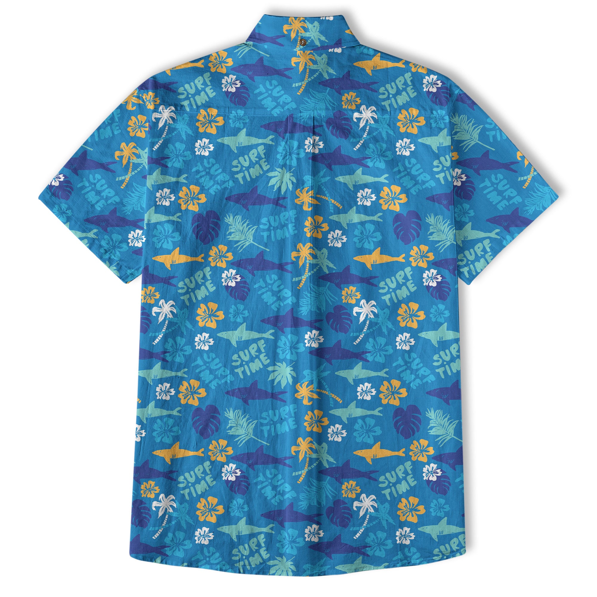 Surf Time Hibiscus Flowers Hawaii Shirt, Aloha Pattern Hawaii Shirt - The Palmix