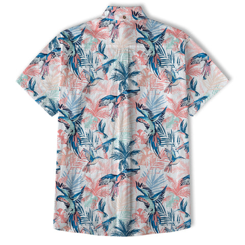Flying Bird Aloha Flowers Hawaii Shirt, Hibiscus Hawaii Shirt - The Palmix