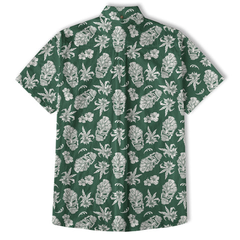 Tiki Mask Pattern Hawaii Shirt for Men - The Palmix