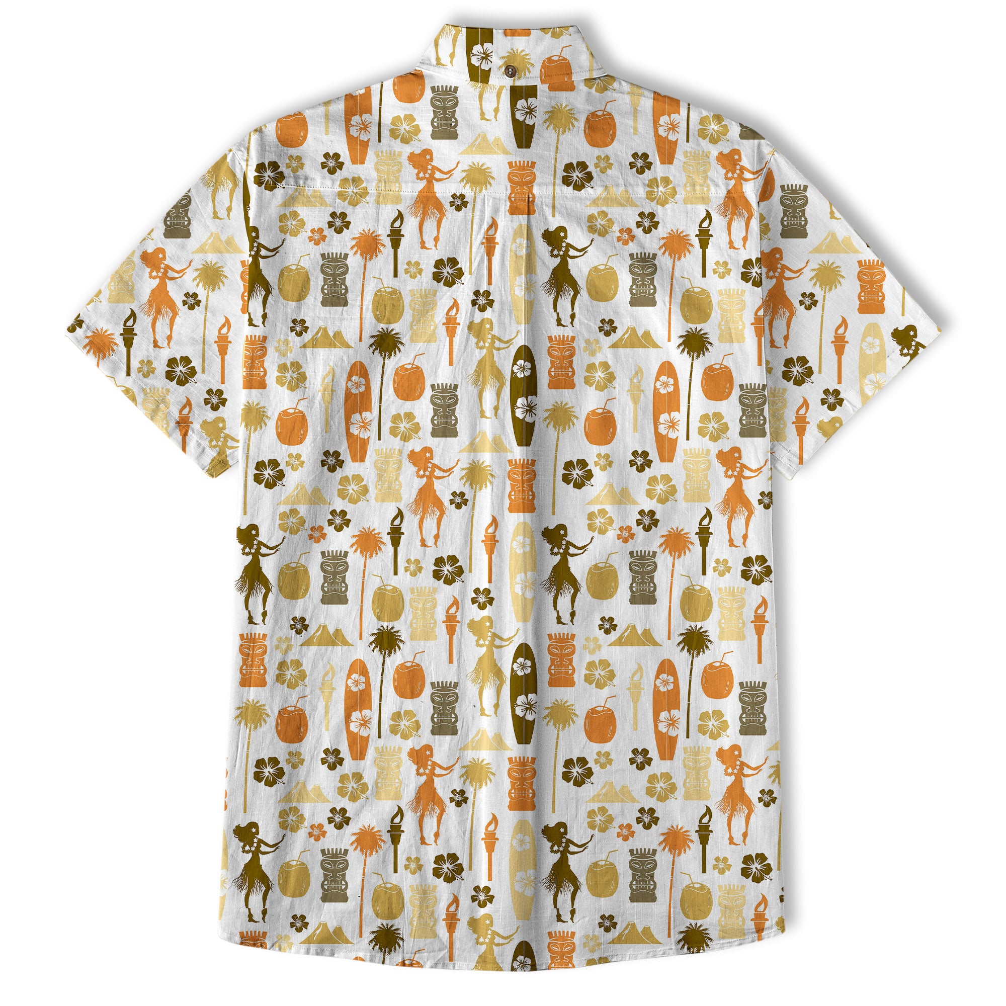 Tiki Mask Pattern Hawaii Shirt for Men, Aloha Pattern Hawaii Shirt - The Palmix