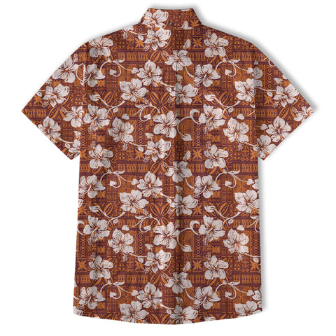 Vintage Tribal Hawaii Shirt for Men, Aloha Pattern Hawaii Shirt - The Palmix